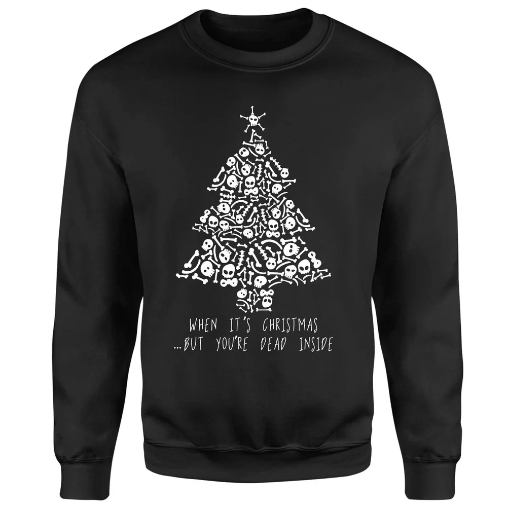 Pull de Noël Homme Dead Inside - Noir - S Image 1