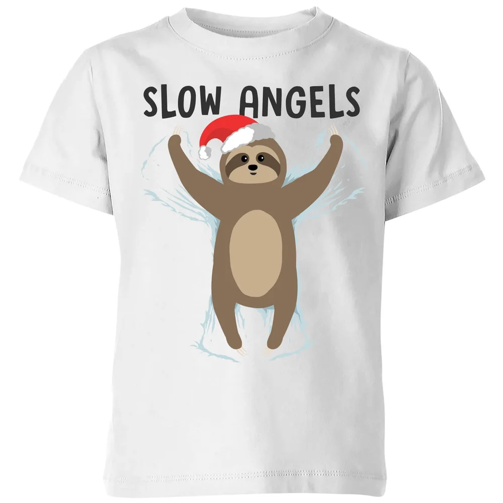 T-Shirt de Noël Enfant Slow Angels - Blanc - 3-4 ans - Blanc Image 1