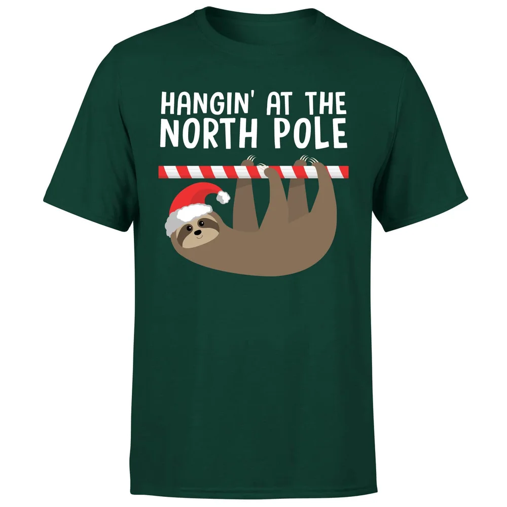 T-Shirt Homme Hangin' At The North Pole - Vert - S - Vert Forêt Image 1