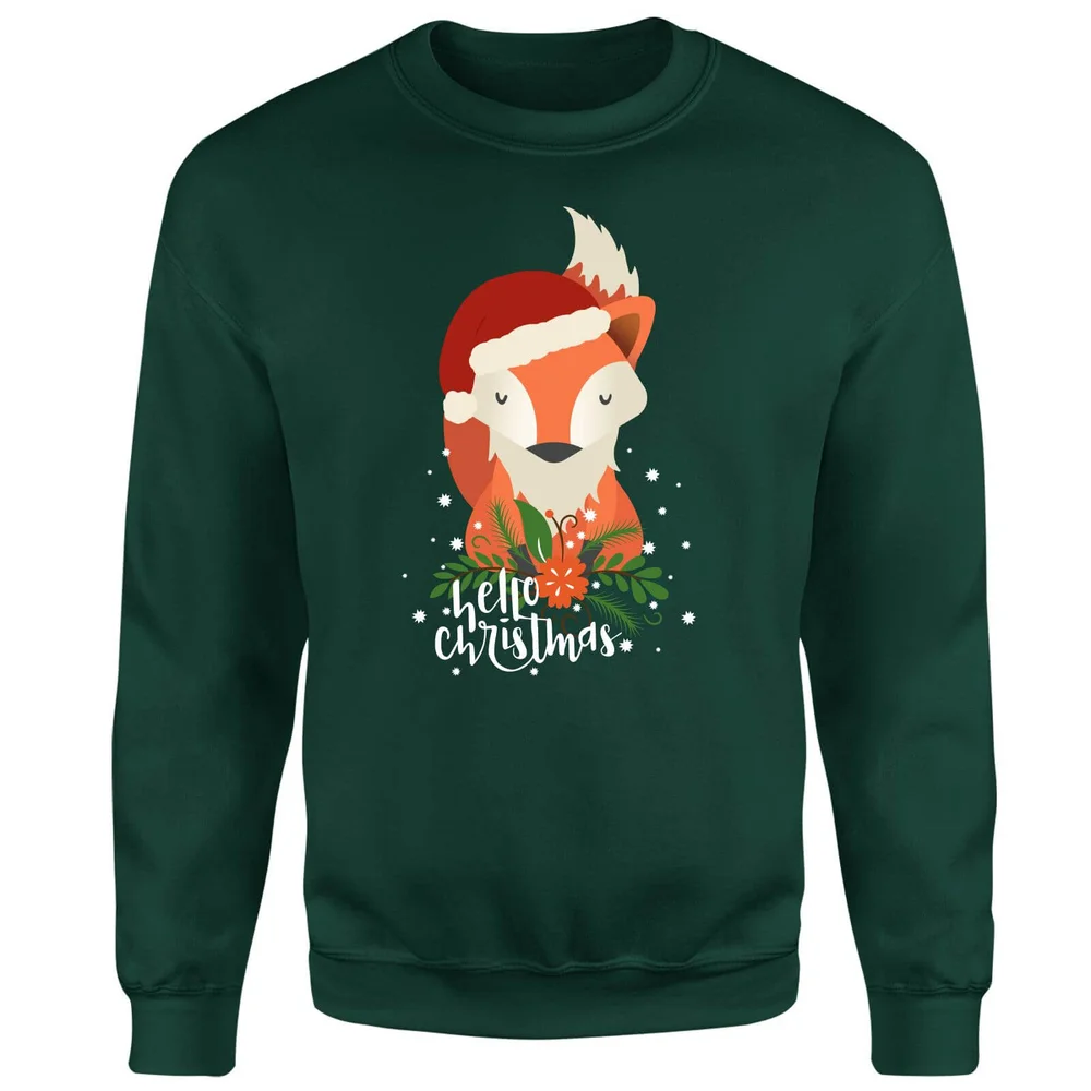 Pull de Noël Homme Fox Hello - Vert - S Image 1