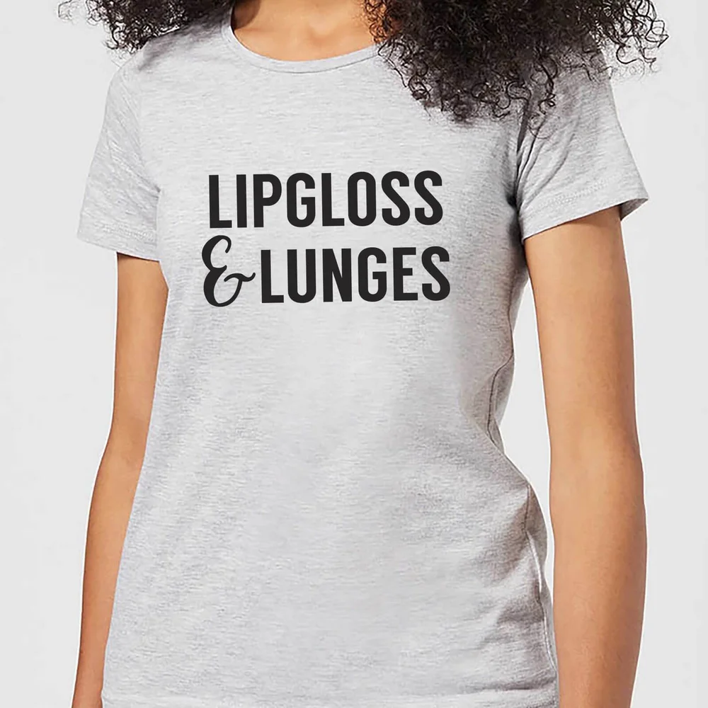 Lipgloss and Lunges Women's T-Shirt - Grey - S - Gris Image 1