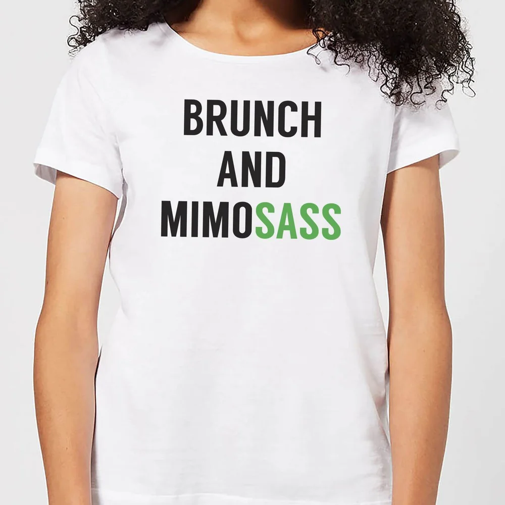 Brunch and Mimosass Women's T-Shirt - White - S - Blanc Image 1