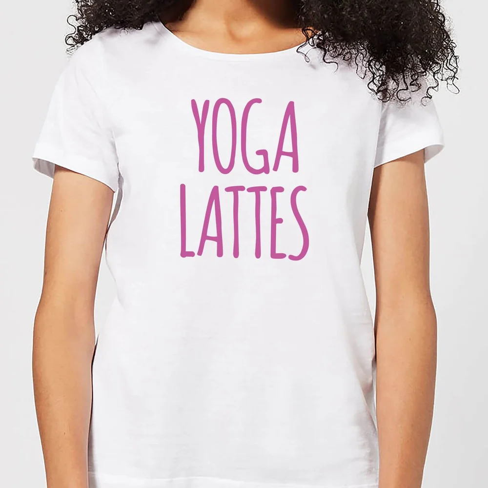 Yoga Lattes Women's T-Shirt - White - S - Blanc Image 1