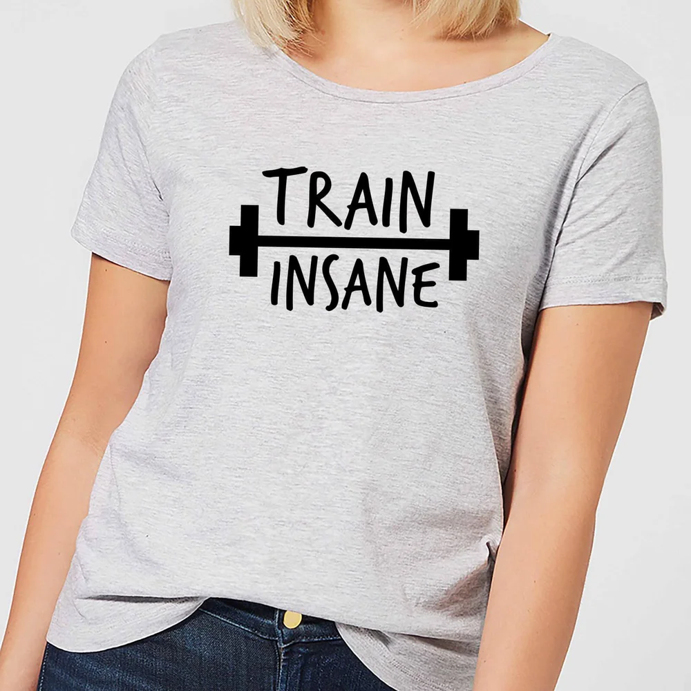 Train Insane Women's T-Shirt - Grey - S - Gris Image 1