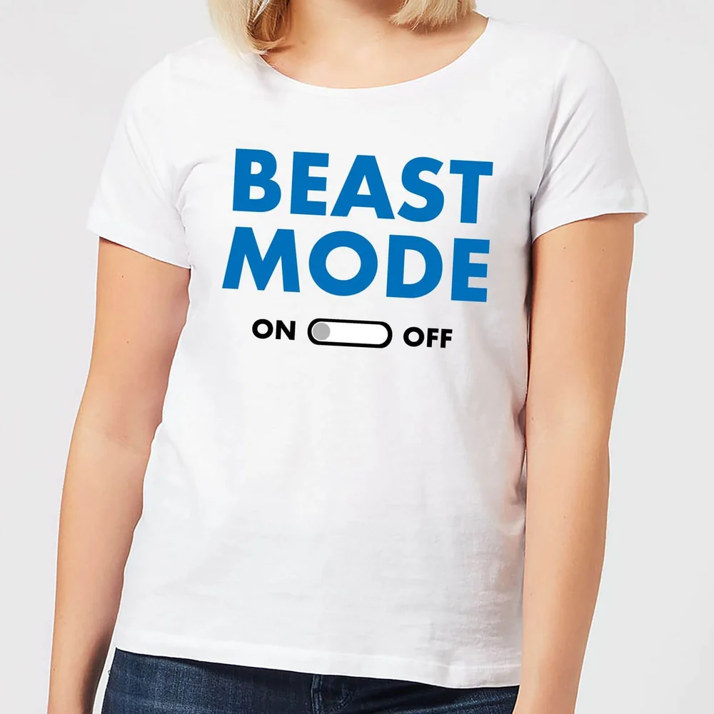 Beast Mode On Women's T-Shirt - White - S - Blanc Image 1