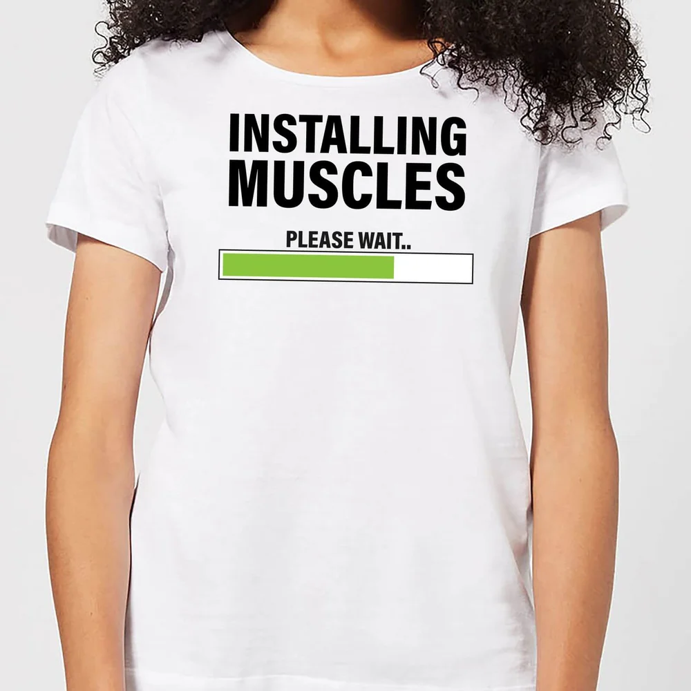Installing Muscles Women's T-Shirt - White - S - Blanc Image 1