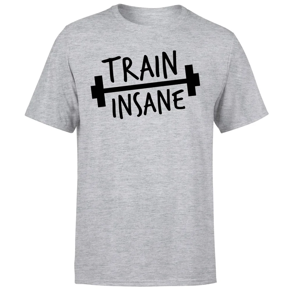 Train Insane T-Shirt - Grey - S - Gris Image 1