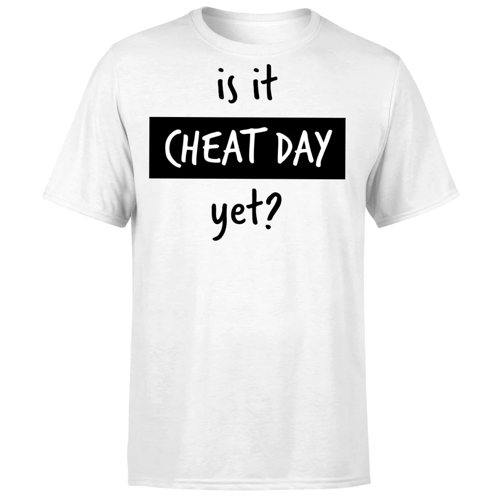 Is it Cheat Day T-Shirt - White - S - Blanc Image 1