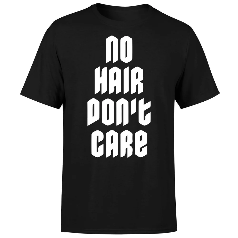 No Hair Dont Care T-Shirt - Black - S - Noir Image 1