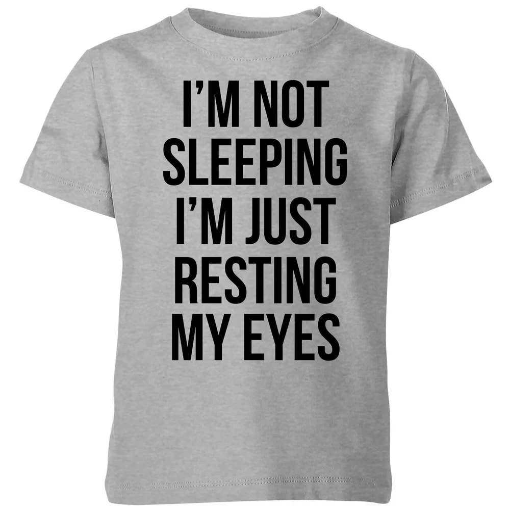 My Little Rascal Im not Sleeping Im Resting my Eyes Kids' T-Shirt - Grey - 3-4 ans - Gris Image 1