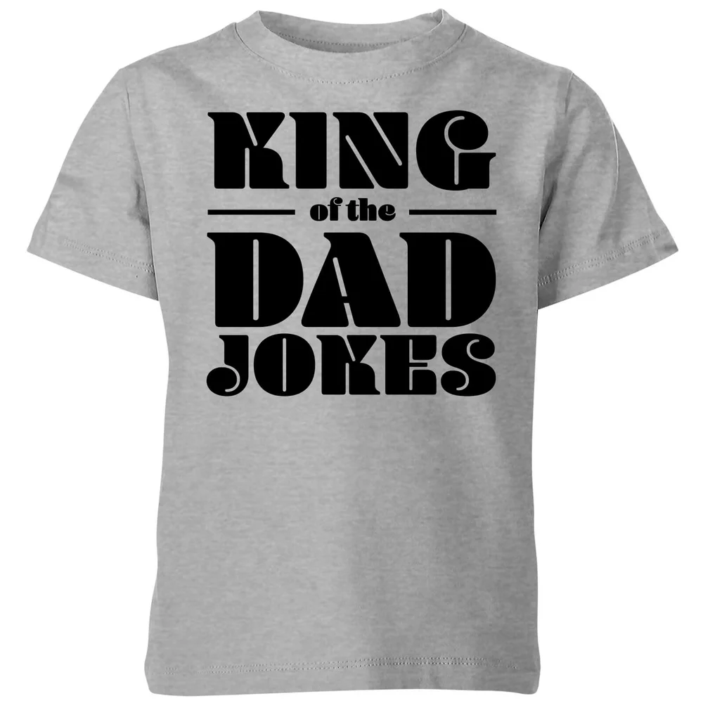 King of the Dad Jokes Kids' T-Shirt - Grey - 3-4 ans - Gris Image 1