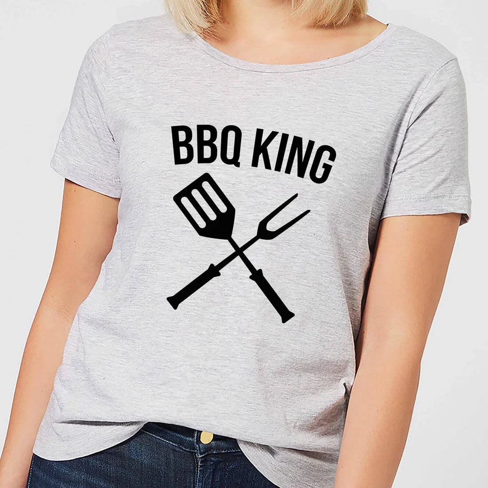 BBQ King Women's T-Shirt - Grey - S - Gris Image 1