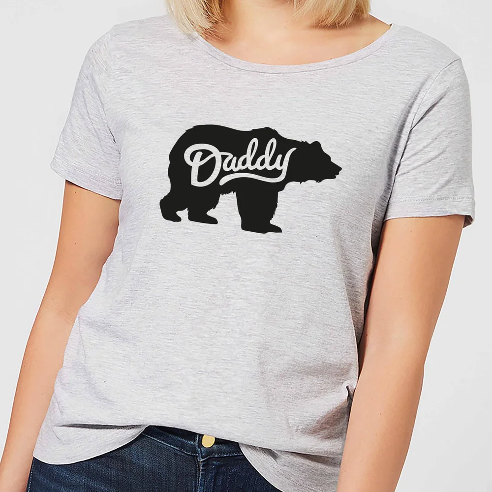 Daddy Bear Women's T-Shirt - Grey - S - Gris Image 1