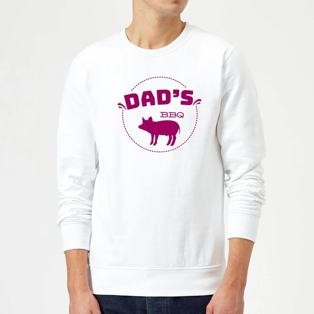 Dads BBQ Sweatshirt - White - S - Blanc Image 1