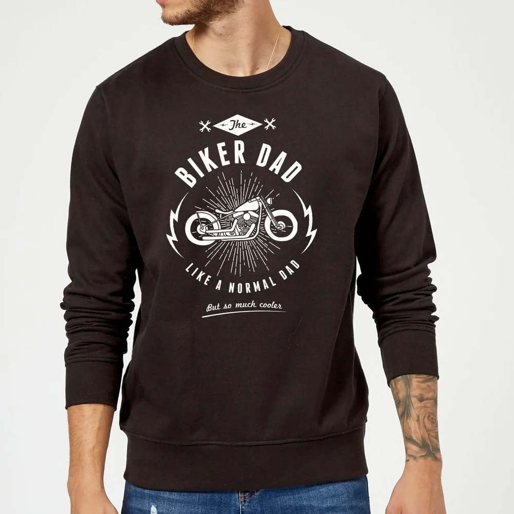 Sweat Homme Biker Dad - Noir - S - Noir Image 1