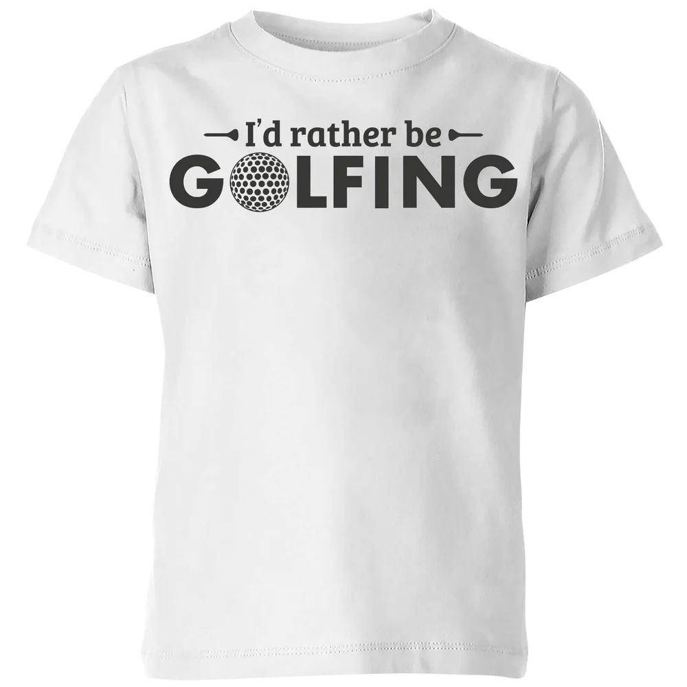 Id rather be Golfing Kids' T-Shirt - White - 3-4 ans - Blanc Image 1