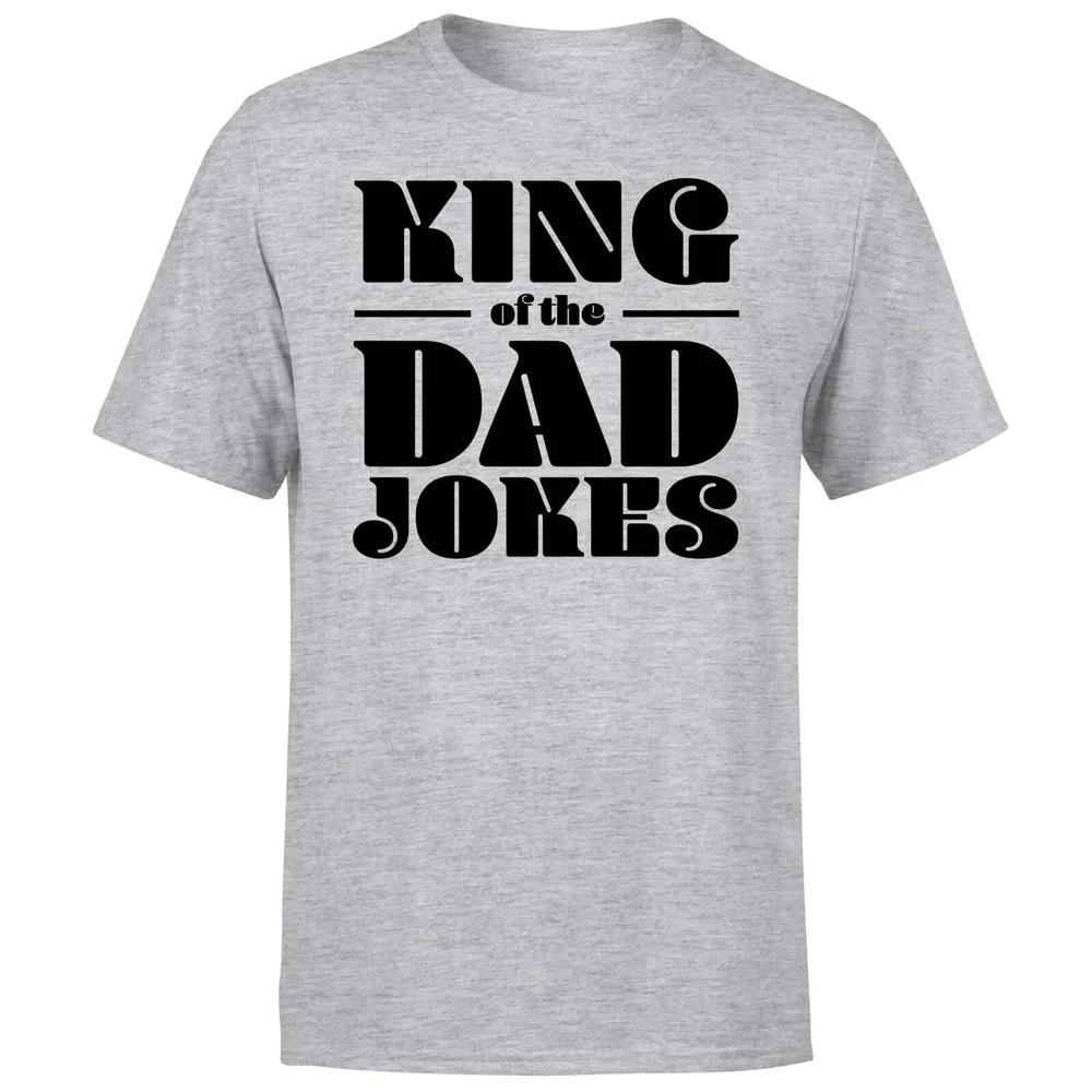 King of the Dad Jokes T-Shirt - Grey - S - Gris Image 1