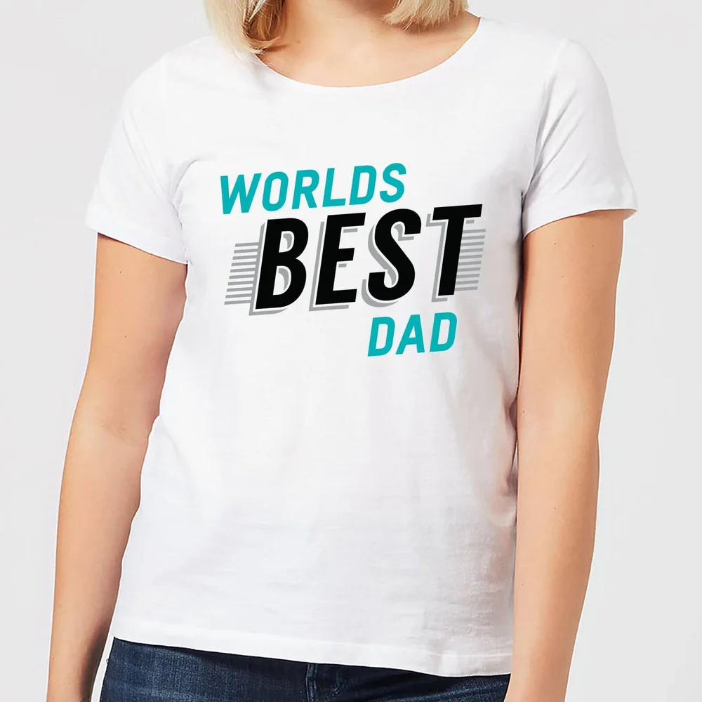 Worlds Best Dad Women's T-Shirt - White - S - Blanc Image 1