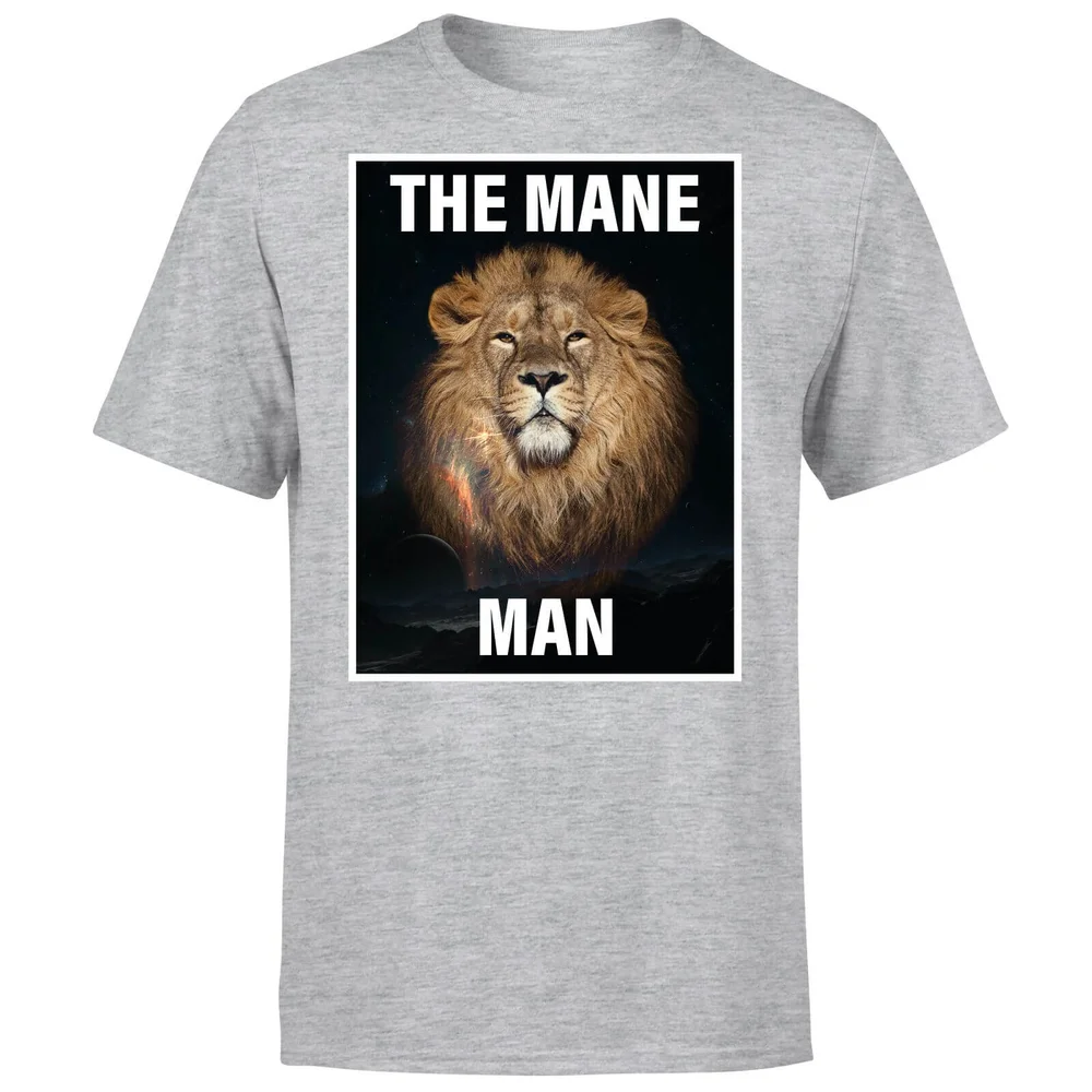 The Mane Man T-Shirt - Grey - S - Gris Image 1