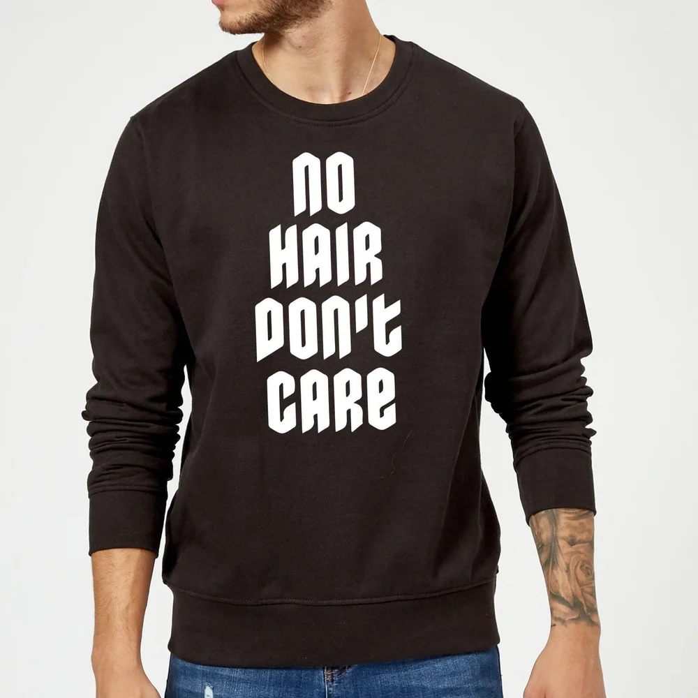 No Hair Dont Care Sweatshirt - Black - S - Noir Image 1