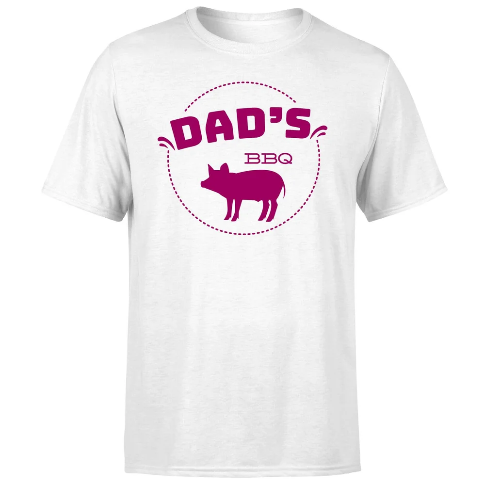 Dads BBQ T-Shirt - White - S - Blanc Image 1