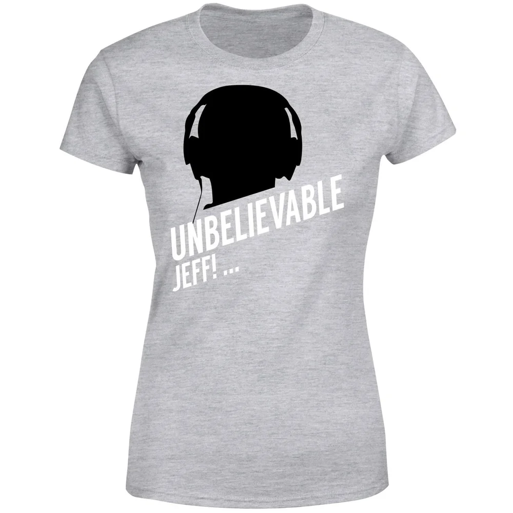 UNBELIEVABLE JEFF! Women's T-Shirt - Grey - S - Gris Image 1
