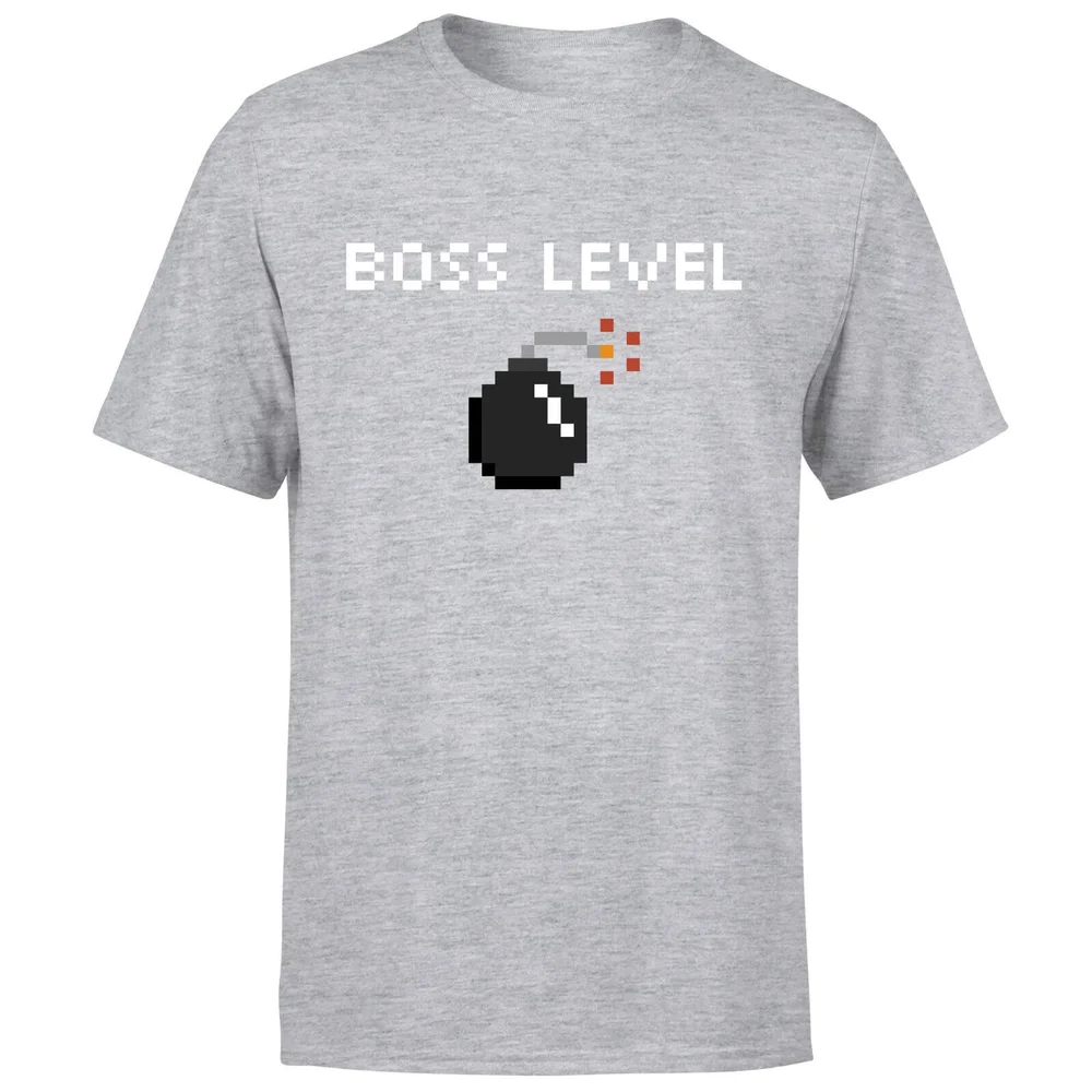 Boss Level Gaming T-Shirt - Grey - S - Gris Image 1