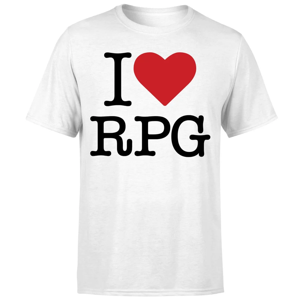 I Love RPG T-Shirt - White - S - Blanc Image 1