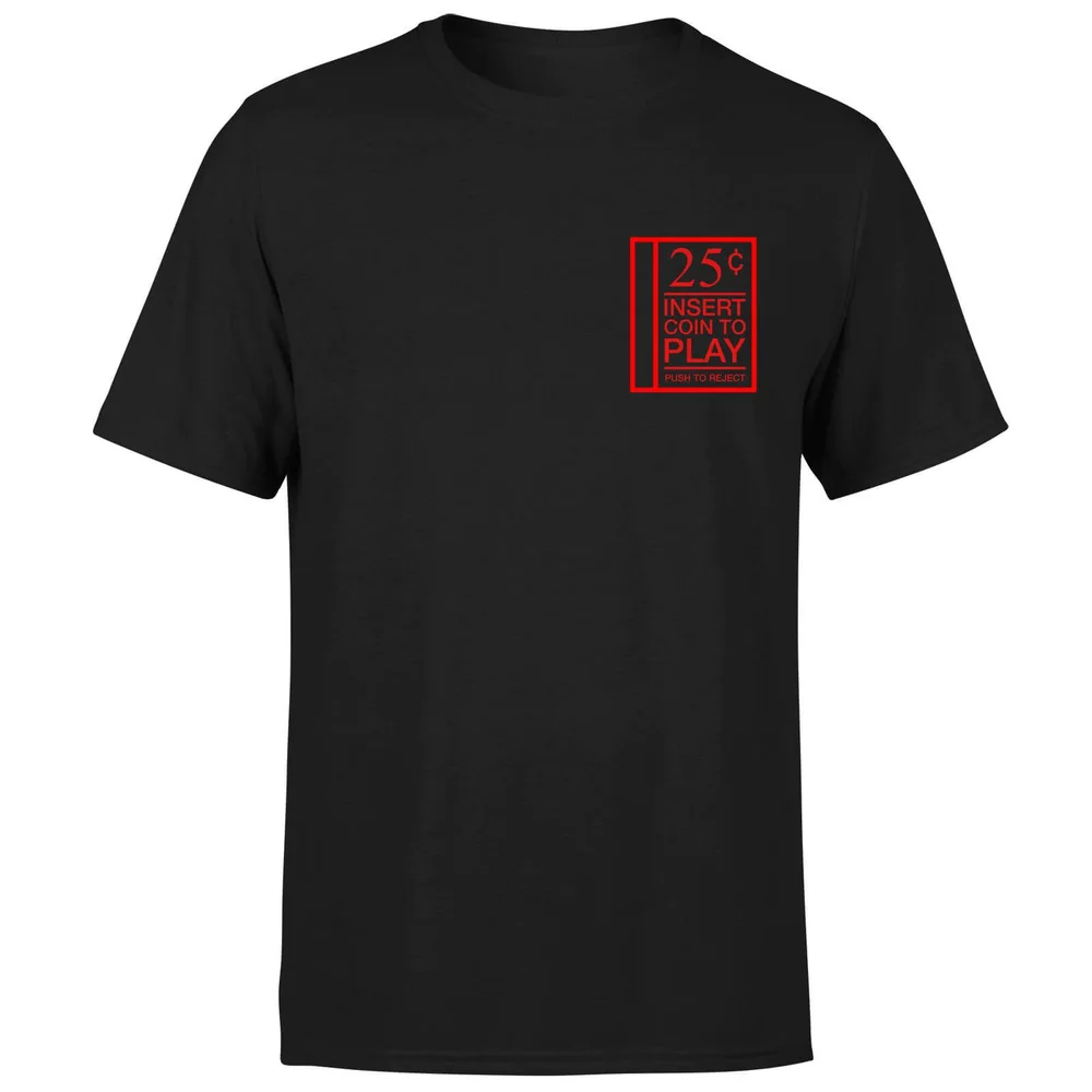 Insert Coint to Play T-Shirt - Black - S - Noir Image 1