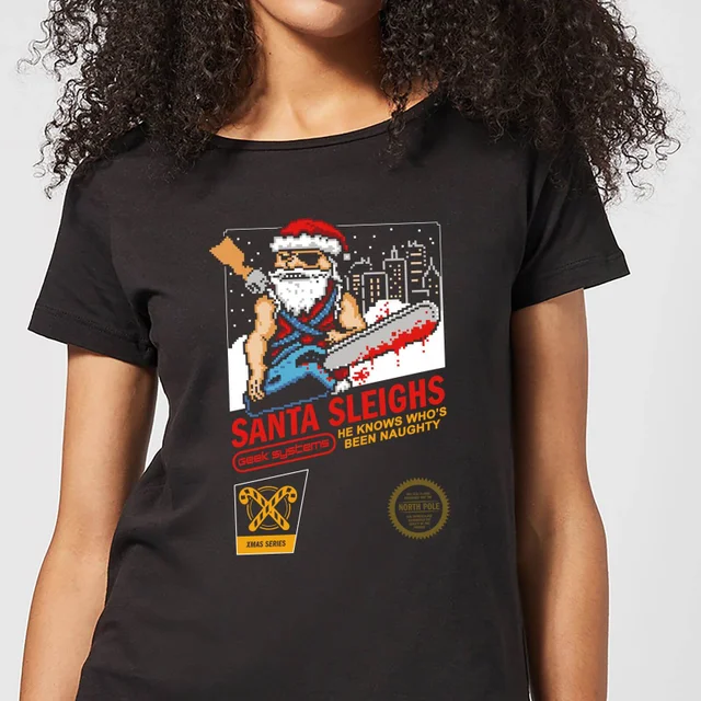 T-Shirt Homme Santa Sleighs - Noir