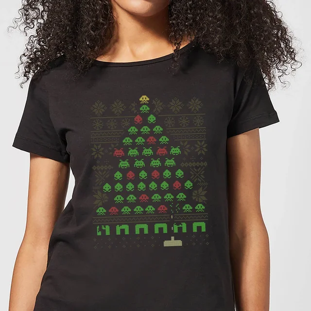 Invaders From Space Women's T-Shirt - Black