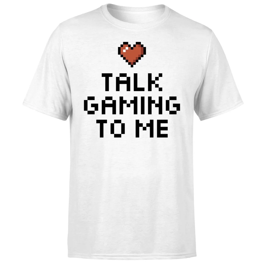 Talk Gaming to Me T-Shirt - White - S - Blanc Image 1