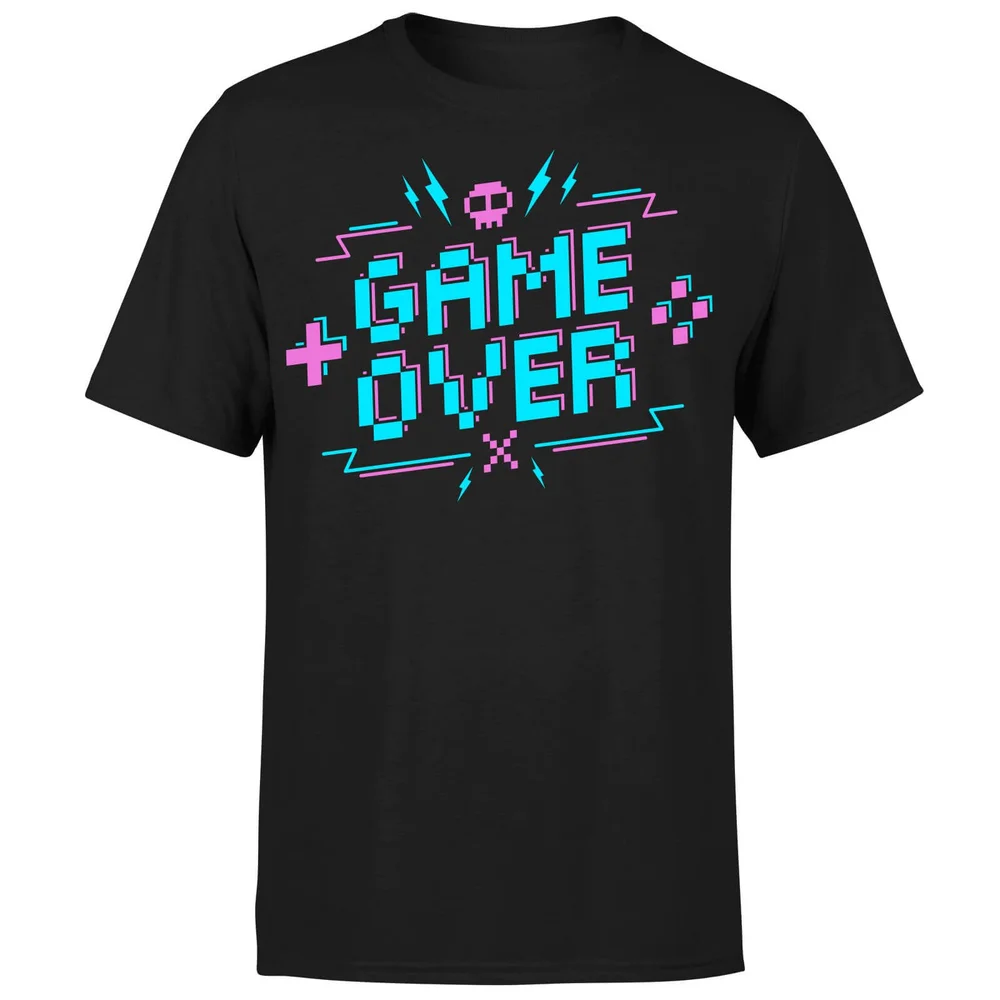 Game Over Gaming T-Shirt - Black - S - Noir Image 1