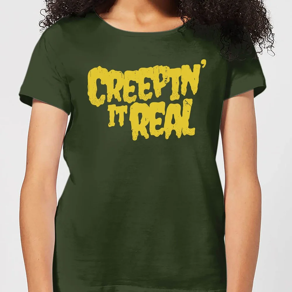 Creepin it Real Women's T-Shirt - Forest Green - S - Forest Green Image 1