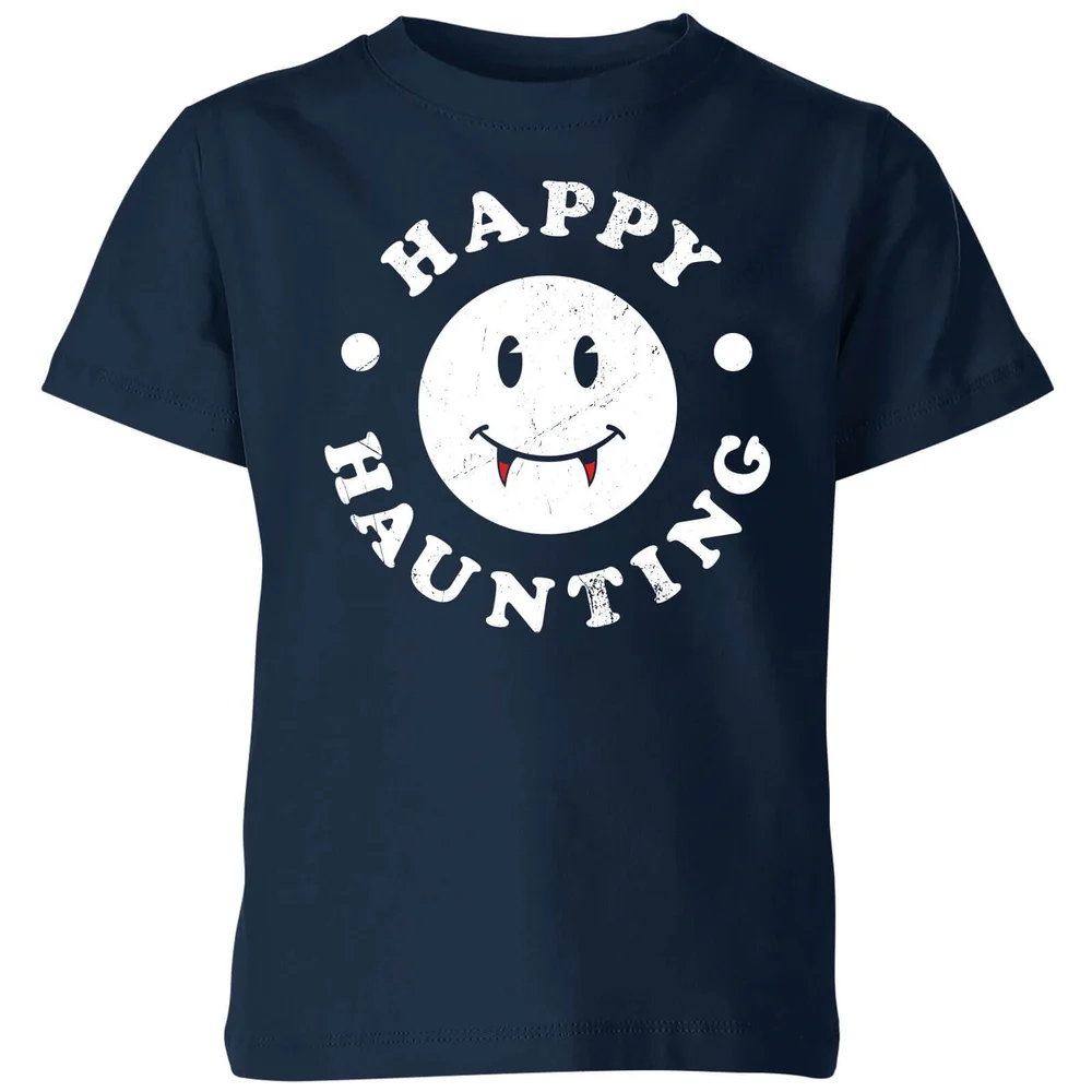 Happy Haunting Kids' T-Shirt - Navy - 3-4 ans - Navy Image 1