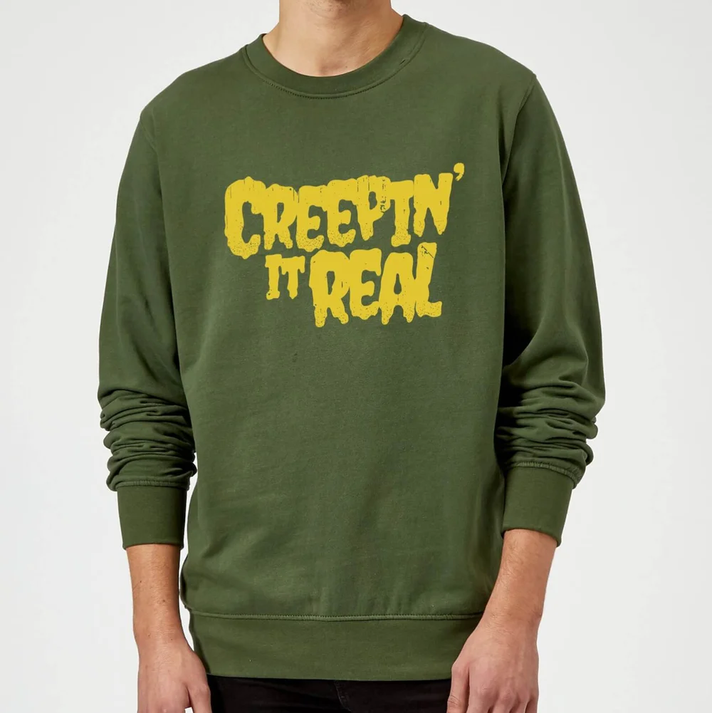 Creepin it Real Sweatshirt - Forest Green - S - Rouge Image 1