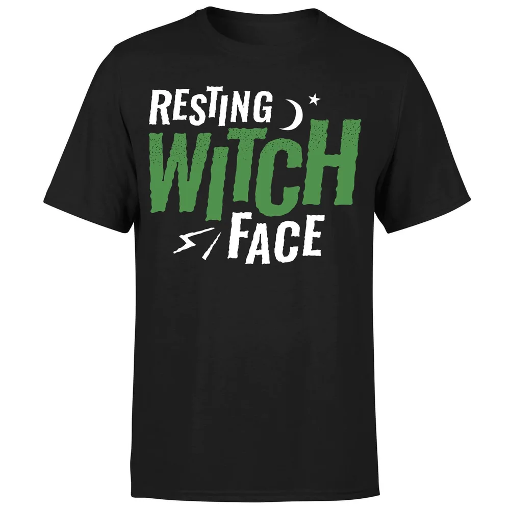 Resting Witch Face T-Shirt - Black - S - Noir Image 1