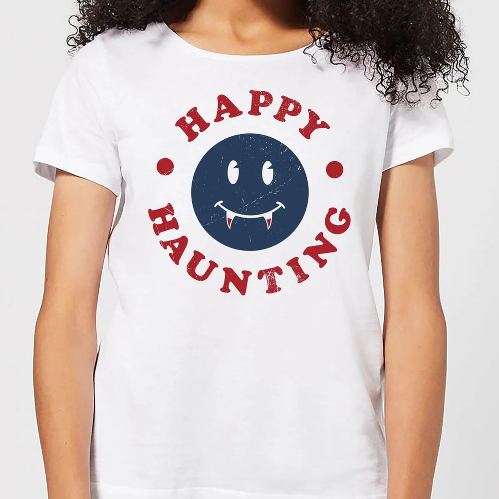Happy Haunting Fang Women's T-Shirt - White - S - Blanc Image 1
