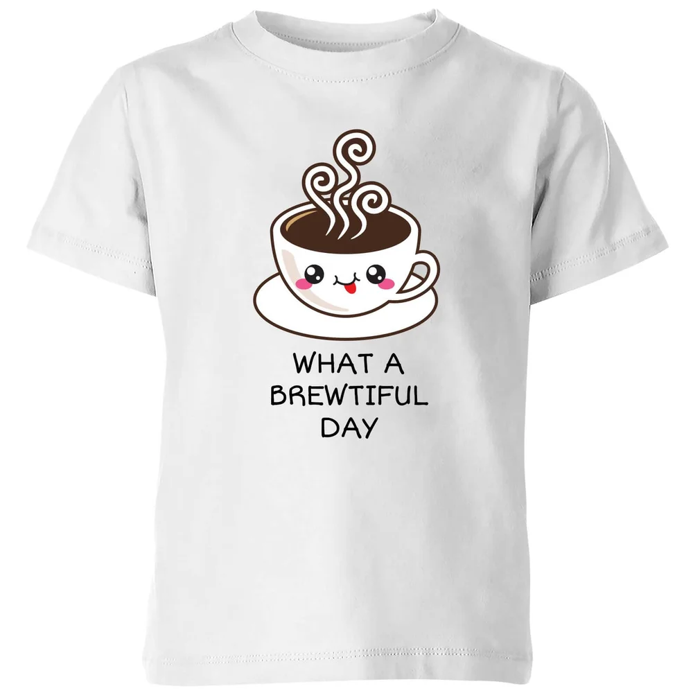 My Little Rascal What A Brewtiful Day Kids' T-Shirt - White - 3-4 ans - Blanc Image 1