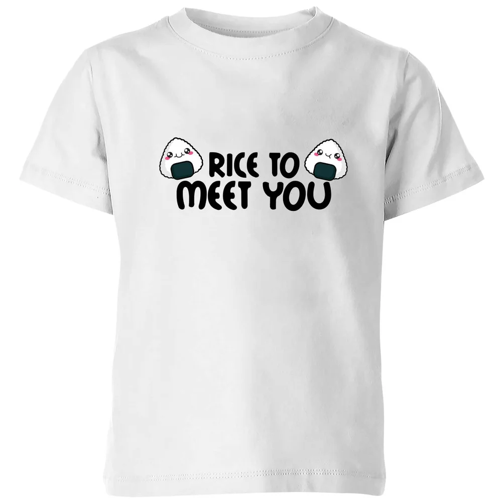 My Little Rascal Rice To Meet You Kids' T-Shirt - White - 3-4 ans - Blanc Image 1