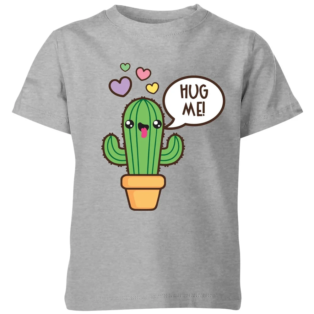 My Little Rascal Hug Me Cactus Kids' T-Shirt - Grey - 3-4 ans - Gris Image 1