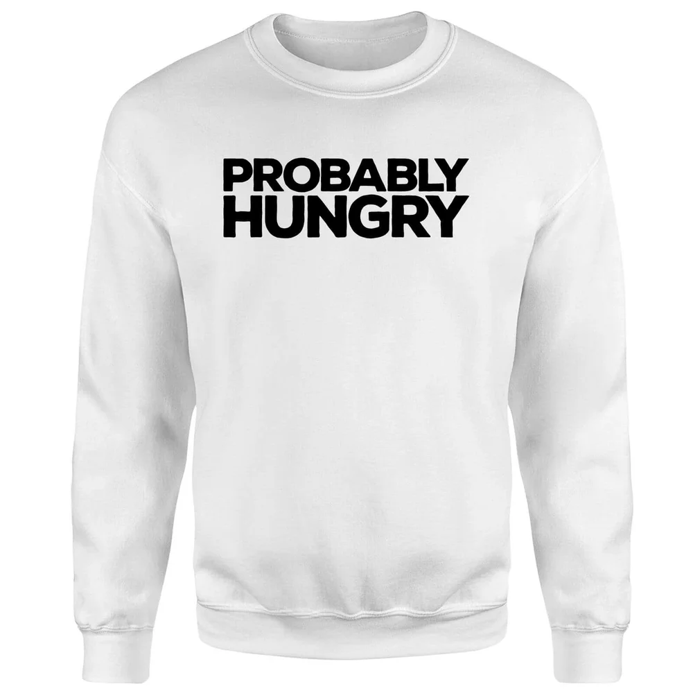 Probably Hungry Sweatshirt - White - S - Blanc Image 1