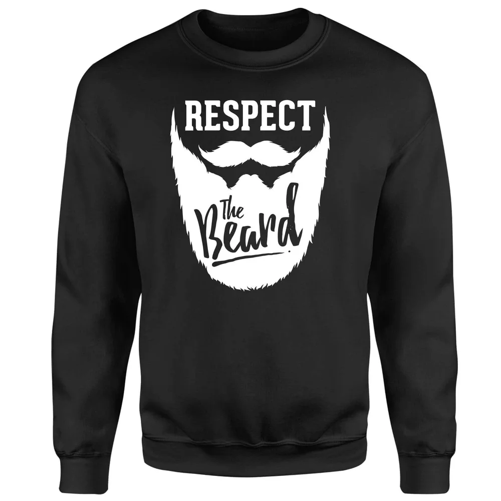 Respect the Beard Sweatshirt - Black - S - Noir Image 1