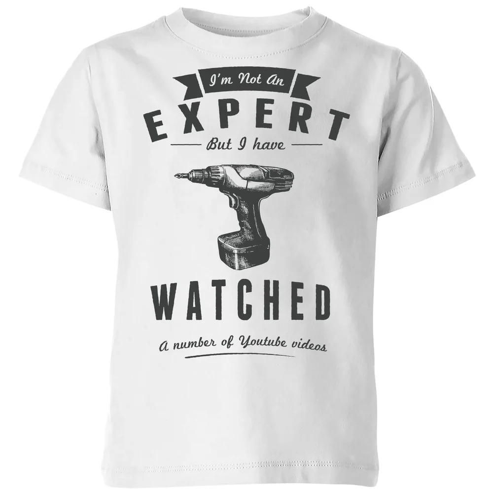 Im not an Expert Kids' T-Shirt - White - 3-4 ans - Blanc Image 1