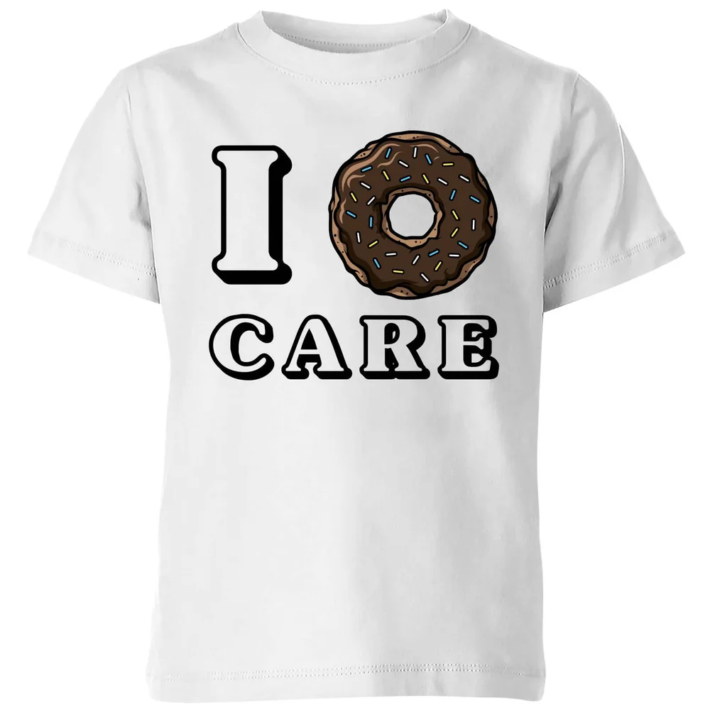 I Donut Care Kids T-Shirt - White - 5-6 ans - Blanc Image 1