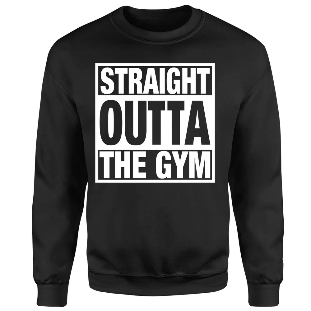 Straight Outta the Gym Sweatshirt - Black - S - Noir Image 1