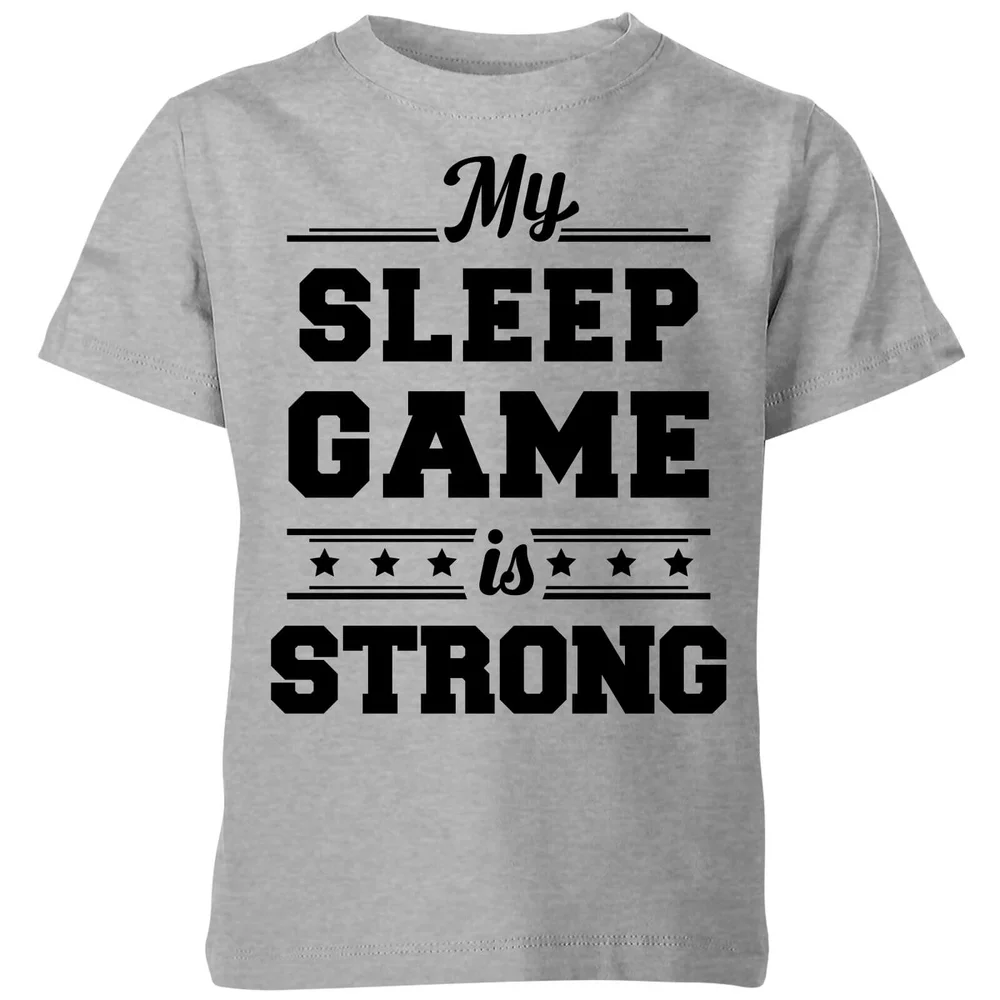 My Little Rascal My Sleep Game is Strong Kids' T-Shirt - Grey - 5-6 ans - Gris Image 1