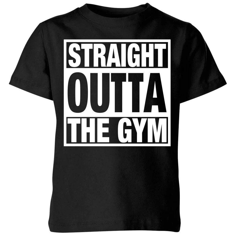 Straight Outta the Gym Kids' T-Shirt - Black - 3-4 ans - Noir Image 1