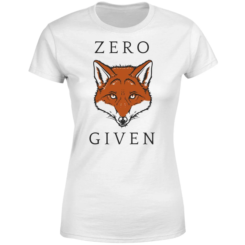 Zero Fox Given Women's T-Shirt - White - S - Blanc Image 1