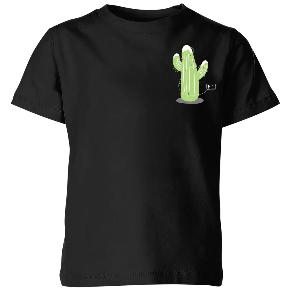 Cactus Fairy Lights Kids' T-Shirt - Black - 3-4 ans - Noir Image 1